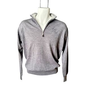 Peter Millar, Merino/Silk Blend 1/4 Zip Golf Sweater Medium